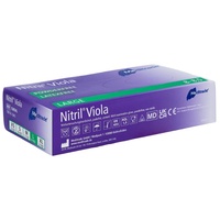 Meditrade Nitril® Viola Nitrilhandschuhe Farbig lila 100 St Handschuhe