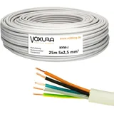 NYM-J 5x2,5 mm2 25m Ring Mantelleitung Installationskabel Stromkabel Feuchtraumkabel Kupfer