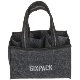 Out of the Blue Filztasche Sixpack 24x15 cm grau