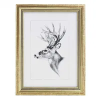 Woltu Bilderrahmen 21x29,7cm DIN A4 Fotorahmen Holzrahmen mit Passepartout,