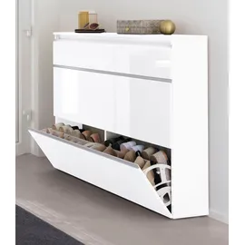INOSIGN Magic Schuhkommode 120 x 108 x 27 cm hochglanz lackiert / weiß