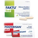 FAKTU lind Hämorrhoidenzäpfchen & Posterisan akut Set 1 Sparset