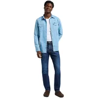 LEE Jeanshemd im Western Style in hellblau-M