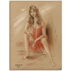 Artland Wandbild »Sehnsucht - Erotik Frauen«, Frau, (1 St.), als Leinwandbild, Poster in verschied. Größen Artland Farbe Bild(er): naturfarben