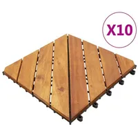 vidaXL Terrassenfliesen 10 Stk. 30x30 cm Massivholz Akazie