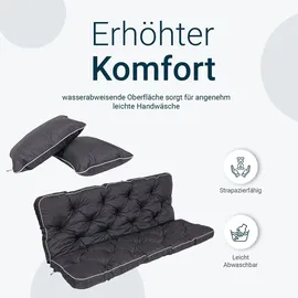 TexDeko Bankauflage 170 x 56 x 50 cm schwarz 1-tlg.