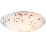 GLOBO Deckenleuchte Kinderzimmer rosa Mädchen Einhorn Kinderleuchte Deckenlampe, Metall, 2x E27 Fassungen, DxH 40x10 cm