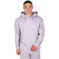 Alpha Industries Organics EMB Hoody Kapuzensweat für Herren Organic Grey