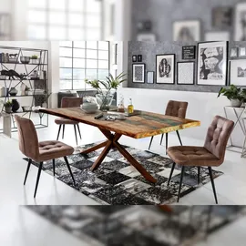 SIT Möbel Tischplatte altholz lackiert | L 200 x B 100 x H 4 cm | bunt | 07180-98 | Serie TOPS & TABLES