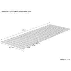 Erst-Holz Überlanger Rollrost „Extra“ besonders stabil 20 Leisten optionale Breite V-70.92-22080 x 220