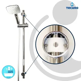 tecuro ew-120Q Brauseset mit 2 Funktionen Chrom 160 cm
