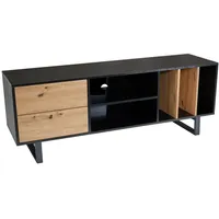KADIMA DESIGN Lowboard mit Eiche-Dekor 150x55x40 cm TV-Kommode Modern,