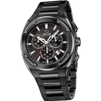 Jaguar Edelstahl schwarz Executive Armbanduhr UJ992/1