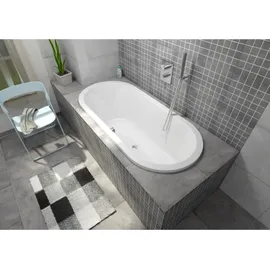 Polysan s.r.o. ASTRA ovale Einbau-Badewanne 165 x 75 cm (255 L)