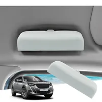GAFAT Kompatibel mit Peugeot 208 e-208/2008 e-2008 Restyling 2020-2025 2026 Sonnenbrillenhalter Brillenetui, 208 2008 GT 2024 Aufbewahrungsbox Organizer [OEM Original] (Weiß)