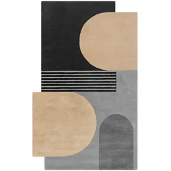 Abstrakt-Geometrischer Wollteppich THAMES LILY - Kadima Design   KADIMA DESIGN