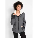 bonprix Funktionsjacke BONPRIX, Damen, Gr. 48, grau (schiefergrau meliert), Softshell;Web, Obermaterial: 100% Polyester. Futter: 100% Polyester.