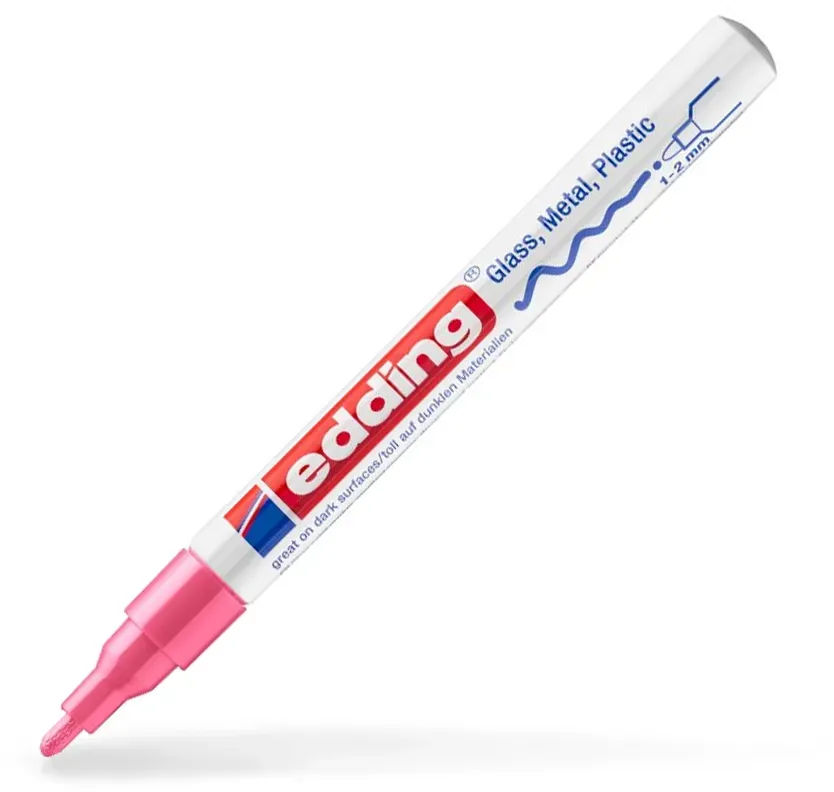 Rosa 1-2 mm | edding 751 Lackmarker
