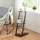 [en.casa] Rollag Standregal 72 x 40 x 25 cm Schwarz