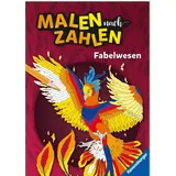 Ravensburger Malen nach Zahlen Fabelwesen - 32 Motive - 24 Farben - Malbuch mit nummerierten