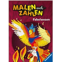 Ravensburger Malen nach Zahlen Fabelwesen - 32 Motive abgestimmt auf Buntstiftsets mit 24 Farben (Stifte nicht enthalten) - Malbuch mit nummerierten Ausmalfeldern für fortgeschrittene Fans der Reihe