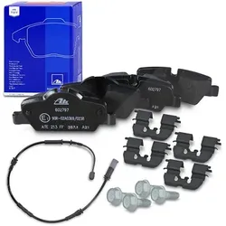 Ate Bremsbelagsatz +Warnkontakt hinten für Mini