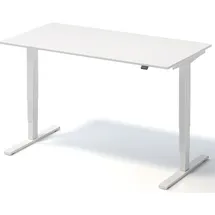 BISLEY Schreibtisch Varia elektrisch höhenverstellbar BxHxT 1600x650-1250x800mm weiß/verkehrsweiß