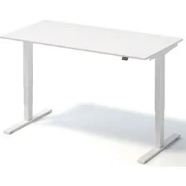 BISLEY Schreibtisch Varia elektrisch höhenverstellbar BxHxT 1600x650-1250x800mm weiß/verkehrsweiß