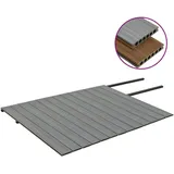 vidaXL WPC Terrassendielen mit Zubehör 26 m2 2,2 m braun/grau