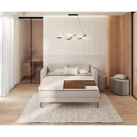 Fdm Topper Matratzenauflage mit KOKOS 180 x 200 cm weiß