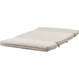 Beliani Schlafsofa 2-sitzer Esbjerg Kunstleinen Beige