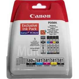 Canon PGI-580 pigmentschwarz + CLI-581 CMYK