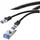 Renkforce RF-6830460 RJ45 Patchkabel CAT 6a S/FTP 1.00 m Schwarz 1 St.