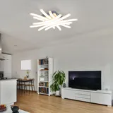 ESTO 40 Watt SMD LED Decken Lampe Chrom Beleuchtung Küchen Leuchte 749053