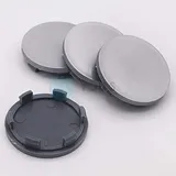 4 x Nabenkappen Nabendeckel Felgendeckel 59,0-53,5 mm - silber