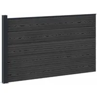 vidaXL Zaunlatte 1 x 1 x 1 m Schwarz/Aluminium