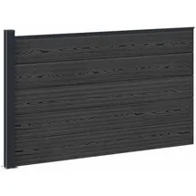 vidaXL Zaunlatte 1 x 1 x 1 m Schwarz/Aluminium