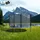 Kinetic Sports Trampolin Outdoor Salto 305 cm inkl. Sicherheitsnetz und Leiter Blau
