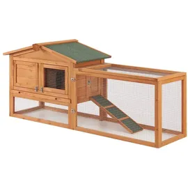 [en.casa] Kleintierkäfig Oberursel 156 x 52 x 68 cm beige