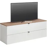 Hom ́in DIANA TV-Lowboard 140x62x44 cm Weiß/Eiche
