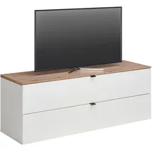 Hom ́in DIANA TV-Lowboard 140x62x44 cm Weiß/Eiche