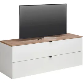 Hom ́in DIANA TV-Lowboard 140x62x44 cm Weiß/Eiche