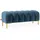 konsimo® Sitzhocker Veloursstoff 160 x 50 x 50 cm Blau
