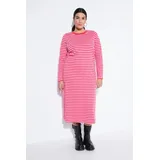Studio Untold Jerseykleid Maxi Pink/Rot 50/52