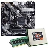 Mainboard Bundle | AMD Ryzen 7 5700X 8x3400 MHz, ASUS Prime B450M-K II, 16 GB DDR4-RAM, 1x M.2 Port, 6X SATA 6Gb/s, USB 3.2 Gen2 | Tuning Kit | CSL PC Aufrüstkit