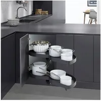 Kesseböhmer Eckschrankbeschlag LeMans II 50 x 0 x 0 cm Anthrazit
