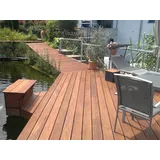 Ipe Terrassendielen, 21x90 mm, KD, glatt/glatt