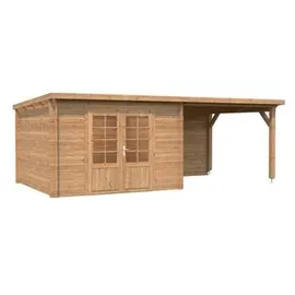 Palmako Gartenhaus Ella 6,14 x 3,40 m Braun