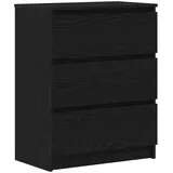 vidaXL Sideboard 60 x 76 x 35 cm Schwarz