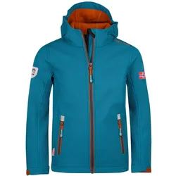 Kinder Softshelljacke Trollfjord Dunkelblau/Zimt/Nachtblau Gr. 116 - 6 Jahre